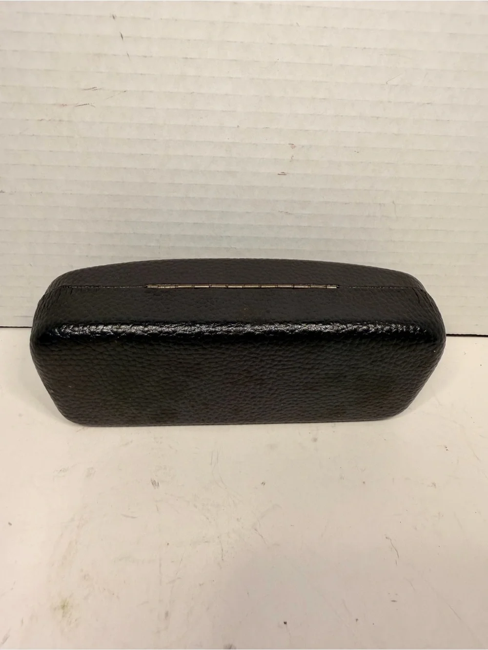 Christian Dior Vintage Hard Flip Top Leather Eyeglass Case Black Case Only